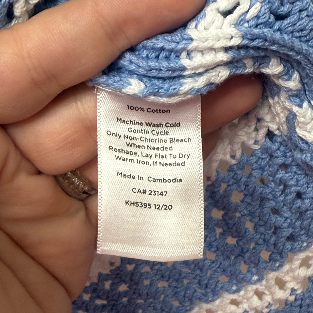 Talbots Open Weave V-Neck Sweater - Picture 7 of 8